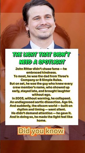 John Ritter: A Spotlight of Heart in a World of Fame