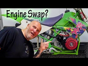 I swapped a Predator 212 engine into a mini mx dirtbike! KX80 makes perfect full suspension minibike