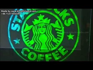 Projector Light Turns Ground into a Logo! Incredible Floor Projection Signage