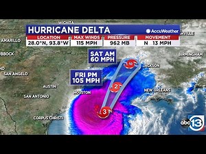 11:30 AM UPDATE: Stage set for Delta's high winds in Houston area