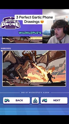 INSANE Dragon vs Knight Drawing in Gartic Phone