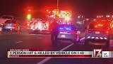 Person hit, killed by car while walking on Interstate 40 in North Carolina