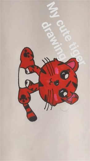 My cute tiger drawing 🐅 🐯 🥰 😍💝