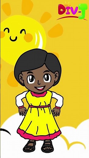 De la tête jusqu'aux pieds, Dieu m'a créé #comptineafricaine #comptinespourbébé #bouger #enfants