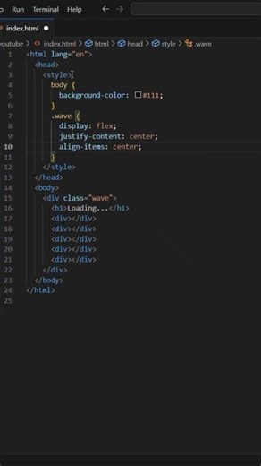 WAVEING LOADING ICON🥶 #shorts