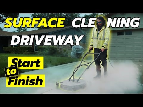 How to Surface Clean a Driveway | Start To Finish