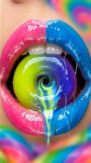 Rainbow Jelly Candy ASMR Sounds Better Than You'd Think #asmr #shorts #candy