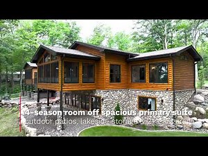 Inside a $2.4M Luxury Lakefront Estate Lac Courte Oreilles| Stone Lake, WI