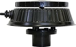 EasyPro BDA 3" Bottom Drain with Air Diffuser - Includes 10″ Rubber air Diffuser - for use with 3″ Schedule 40 PVC Fittings and Pipe Drain Kits