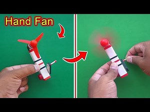 How To Make A Hand Fan At Home | Powerful Free Energy Hand Fan | DIY Hand Fan Without Electricity