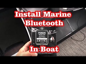 Install Marine Bluetooth Audio Module Fusion MS-BT100 in Monterey Boat