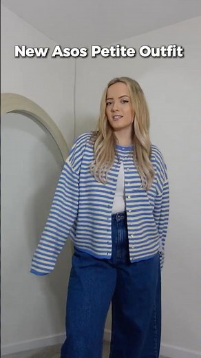 ASOS Petite Outfit That Actually Works | Barrel Leg Jeans 🤍