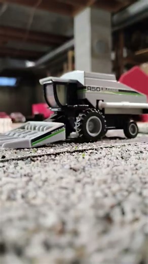 corn harvest on model farm