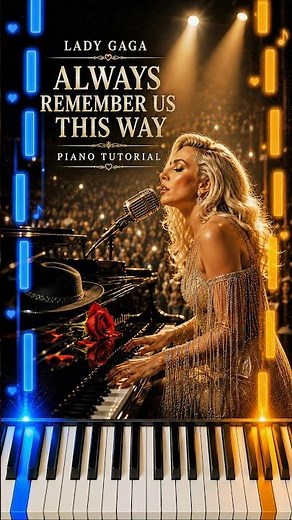Lady Gaga Intermediate Piano (Always Remember Us This Way)