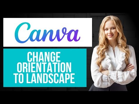 How to Change to Landscape in Canva | Change Page Orientation