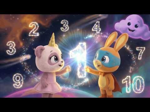 Learning Numbers 🌟 Bunny and Panda 🐰🐼