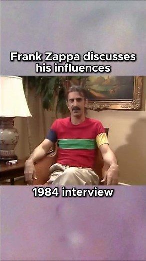 Frank Zappa: These are my influences #frankzappa #experimentalmusic #avantgardemusic #musiclegend