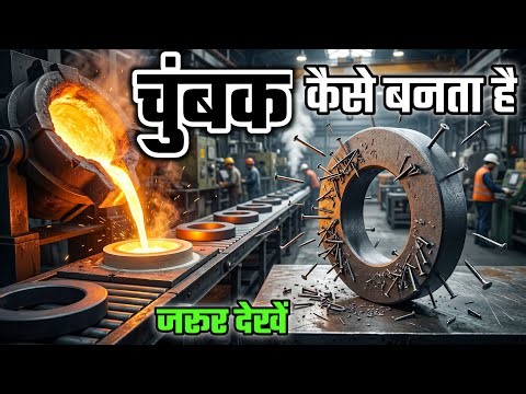 चुंबक कैसे बनता है? 😳 Magnet Factory का Dangerous Process 🧲
