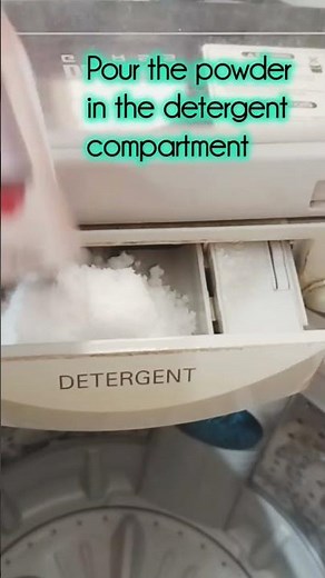 How to use LG ScaLGo Descaling Powder #lgwashingmachine #cleaning #descaling #quickclean