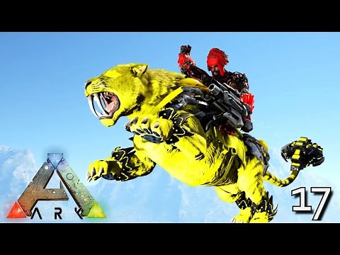 MYTH ARMED TEK SABERTOOTH WITH LASER CANNONS !!! ARK: SURVIVAL EVOLVED PARA WORLD MYTH E17