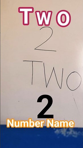 Number Name of 2 ✌️ Learn & Spell TWO ✨Number 2 = TWO 🧠 Easy Learning for Kids #Numbername #maths🎉