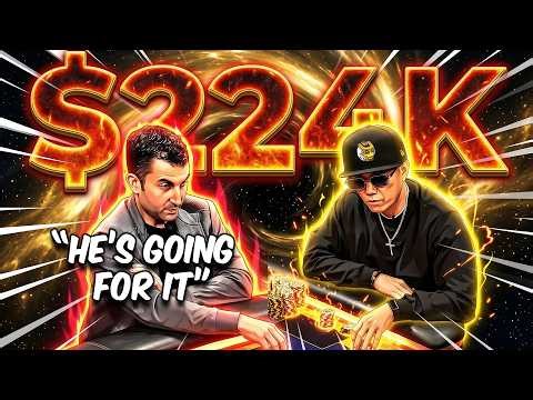 Ryan Feldman BLUFFS it ALL in $224K Pot