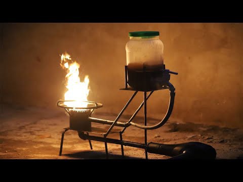Amazing idea! Waste oil stove! How to make