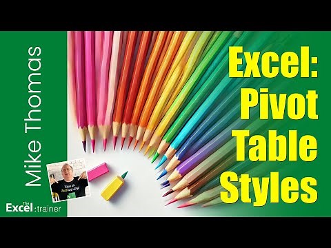 Excel: Create a Custom Pivot Table Style and Copy it to Another File