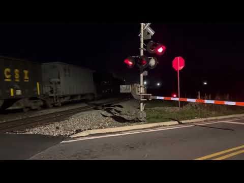 CSX L743 Highballing cross Albany ave around the curve Southbound Waycross ga 3/13/26