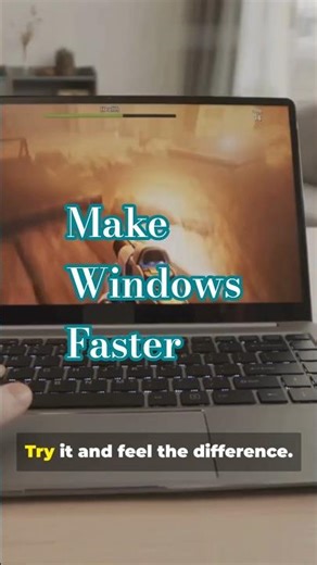 Make Windows Faster in 3 Taps Shorts #developertools