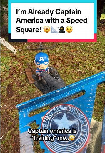 Captain America Training with a Tactical Speed Square