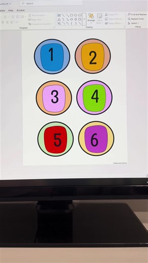 Bright Number Labels from Classroom Aimzz on TPT🌼 #roundnumbertags#backtoschoollabels#classroommanagement#centertags#kindergartenteachers Shop link in bio
