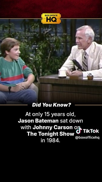 At just 15 years old, Jason Bateman appeared on The Tonight Show Starring Johnny Carson in 1984 while promoting It’s Your Move - his first major starring television role, following his first ever TV role on Little House on the Prairie. The short-lived NBC sitcom followed Bateman as Norman Lamb, a clever and mischievous teenager constantly scheming his way through life. While the show only lasted one season, it helped introduce audiences to Bateman’s sharp comedic timing and screen presence at a 