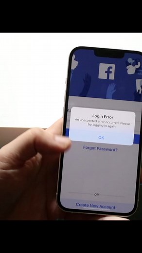 How To FIX FaceBook Login Error