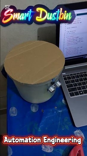 Smart Dustbin Project by Arduino, Ultrasonic Sensor & Servo motor #automationengineering