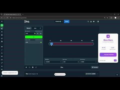 $100 to $38k WITH Stake Dice Predictor