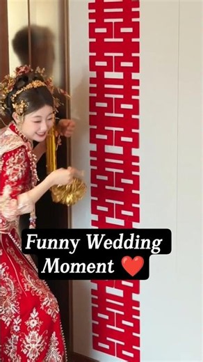 Bride’s Funny Wedding Surprise Had Everyone Laughing 😂 #Shorts