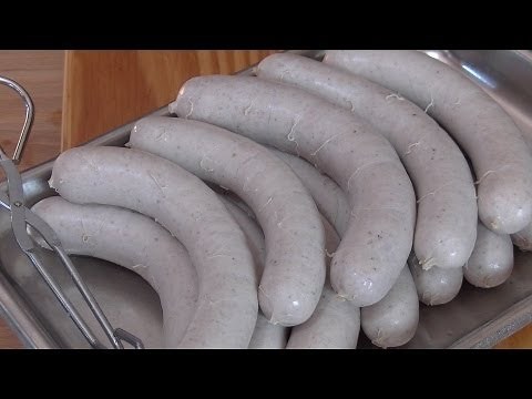 German Bratwurst Homemade Street Food Video Recipe littleGasthaus the German Sausage Maker