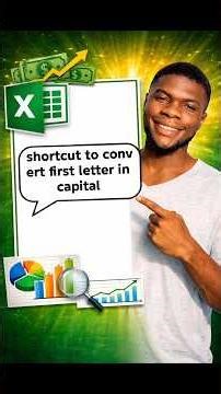 shortcut to convert first letter in capital. #excel #exceltips #excelshorts #excelreels #shortvideo