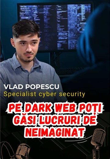 Pe dark web poți găsi lucruri de neimaginat. Podcastul integral cu Vlad Popescu, expert în cyber security, poate fi urmărit pe canalul nostru de YouTube #cybersecurity #hacking @serpentcybersec