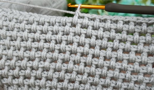 Sequential pattern ** easy crochet mesh model_özge #crochet #knitting #tunisian | Fashion World