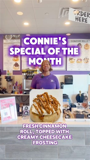 2.5K views · 76 reactions | Connie’s pick of the month is here...and it’s a showstopper! ✨ Say hello to the Biscoff Cheesecake Roll. Creamy, crunchy, and every bit as dreamy as it sounds. Trust us, one bite and you’ll be obsessed.   Call (972) 602-7655  3154 State Hwy 161 Suite 650, Grand Prairie, TX 75052 #cinnaholic #biscoffcheesecake #dessertlovers #grandprairietx #dfwfoodie #sweettooth #rollwithus | Cinnaholic | Facebook