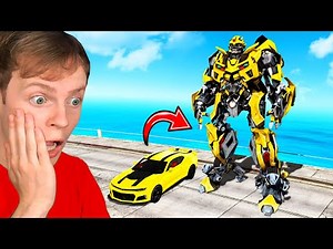PLAYING as a TRANSFORMER in GTA 5!