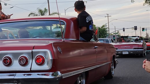classic Chevy Impalas Modesto California American Graffiti car show parade #Samspace81 #chevyimpala #impala #classiccars | Samspace81
