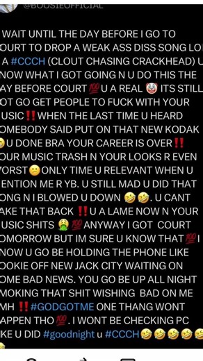 Boosie responds to Kodak Black dissing him in new song: "U a clout chasing crackhead“