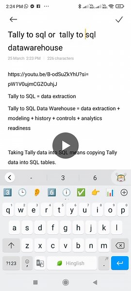 Tally to SQL vs Data Warehouse: Data Extraction vs Decision-Support | Apoorv chaturvedi posted on the topic | LinkedIn