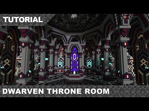 Minecraft Dwarven Throne Room Tutorial & Download part 1