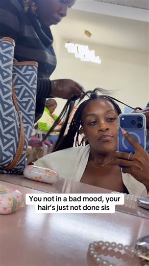 Message to MYSELF! Nothing like fresh knotless braids to bring out the resident baddie in youuuuu - Done at @Evest Beauty Parlour #confidence #confidencebooster #newhair #knotlessbraids #kenya