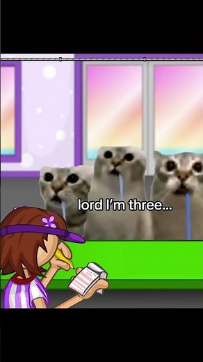 the drooling cats have invaded Papa’s Freezeria… #droolingcat #meme #fyp #cat #catmemes