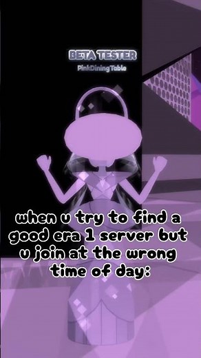 how it feels trying to find a GOOD Era 1 server but you join at the wrong time of day...